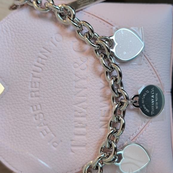 Tiffany & Co. "Return To Tiffany" Blush Micro Tote With Crossbody Strap NWT - Picture 7 of 7